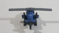 2014 Matchbox Battle Mission Mission Helicopter Blue Die Cast Toy Car Vehicle