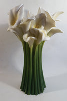 Ibis & Orchid Design #301 Calla Lily 13 1/2" Tall Porcelain Flower Vase