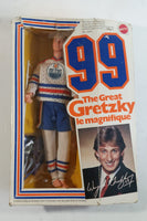 1993 Mattel #99 The Great Gretzky Wayne Gretzky Edmonton Oilers NHL Hockey 12" Tall Team Barbie Doll in Box Short Stick