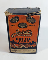 Vintage 1940's Full Box of Jointite Bottle Cork-lined Metal Bottle Caps