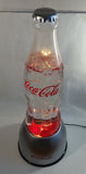 Hard to Find Coca Cola Coke 20 1/2" Tall Clear Plastic Bottle Shaped Bubbling Water Fountain