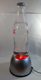 Hard to Find Coca Cola Coke 20 1/2" Tall Clear Plastic Bottle Shaped Bubbling Water Fountain