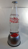 Hard to Find Coca Cola Coke 20 1/2" Tall Clear Plastic Bottle Shaped Bubbling Water Fountain