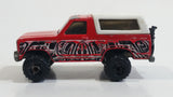 1998 Hot Wheels Ford Bronco Red Die Cast Toy Car SUV Vehicle