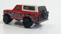 1998 Hot Wheels Ford Bronco Red Die Cast Toy Car SUV Vehicle