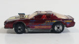 1989 Hot Wheels 74 Blown Camaro Metallic Dark Red Die Cast Toy Car Vehicle UH