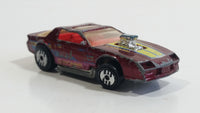 1989 Hot Wheels 74 Blown Camaro Metallic Dark Red Die Cast Toy Car Vehicle UH