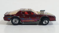 1989 Hot Wheels 74 Blown Camaro Metallic Dark Red Die Cast Toy Car Vehicle UH