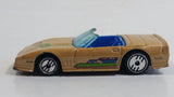 1993 Hot Wheels 25th Anniversary Custom Corvette Convertible Light Brown Die Cast Toy Car Vehicle