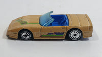 1993 Hot Wheels 25th Anniversary Custom Corvette Convertible Light Brown Die Cast Toy Car Vehicle