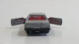 Vintage Tomy Tomica No. 5 Toyota Soarer 2800GT Silver Die Cast Toy Car Vehicle with Opening Doors and Sliding Sunroof Visor