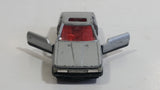 Vintage Tomy Tomica No. 5 Toyota Soarer 2800GT Silver Die Cast Toy Car Vehicle with Opening Doors and Sliding Sunroof Visor