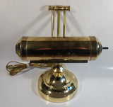 Vintage Curved All Brass Piano Bankers Desk Lamp