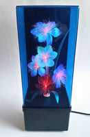 Beautiful Vintage 1985 Fiber Optics Windup Musical Box Fiber Optics Flower Light