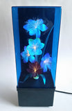 Beautiful Vintage 1985 Fiber Optics Windup Musical Box Fiber Optics Flower Light