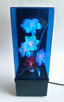 Beautiful Vintage 1985 Fiber Optics Windup Musical Box Fiber Optics Flower Light