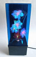 Beautiful Vintage 1985 Fiber Optics Windup Musical Box Fiber Optics Flower Light