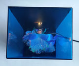 Beautiful Vintage 1985 Fiber Optics Windup Musical Box Fiber Optics Flower Light