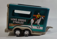 Hard to Find 1996 Nylint Chevrolet Tahoe Lone Horse Stables Truck and Trailer Emerald Green 1/18 Scale Pressed Steel and Plastic Toy Car Vehicle Set