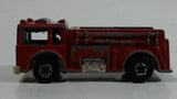 1982 Hot Wheels Fire Eater Red Fire Truck Die Cast Toy Car Vehicle - BW - Blue Lights - Hong Kong