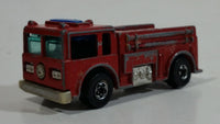 1982 Hot Wheels Fire Eater Red Fire Truck Die Cast Toy Car Vehicle - BW - Blue Lights - Hong Kong