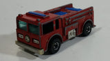 1982 Hot Wheels Fire Eater Red Fire Truck Die Cast Toy Car Vehicle - BW - Blue Lights - Hong Kong