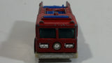 1982 Hot Wheels Fire Eater Red Fire Truck Die Cast Toy Car Vehicle - BW - Blue Lights - Hong Kong