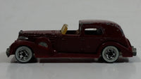 1983 Hot Wheels '35 Classic Caddy Cadillac Maroon Die Cast Toy Car Vehicle