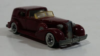 1983 Hot Wheels '35 Classic Caddy Cadillac Maroon Die Cast Toy Car Vehicle