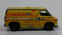 Vintage 1977 Hot Wheels Super Van Paramedic Yellow Die Cast Toy Car Vehicle BW - Hong Kong