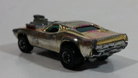 Vintage 1977 Hot Wheels Rodger Dodger Gold Chrome Die Cast Toy Muscle Car Vehicle Hong Kong