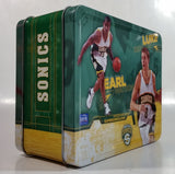 NBA Seattle Sonics Basketball Team Tin Metal Lunch Box