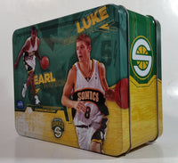 NBA Seattle Sonics Basketball Team Tin Metal Lunch Box