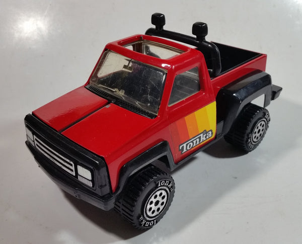 Vintage 1979 Tonka Red Truck Pressed Steel and Plastic Toy Car Vehicle 9" Long