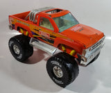 2002 Tonka Hasbro Funrise Monster Truck Racing Orange Pressed Steel and Plastic Toy Car Vehicle 12" Long