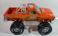 2002 Tonka Hasbro Funrise Monster Truck Racing Orange Pressed Steel and Plastic Toy Car Vehicle 12" Long