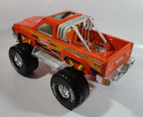 2002 Tonka Hasbro Funrise Monster Truck Racing Orange Pressed Steel and Plastic Toy Car Vehicle 12" Long