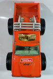 2002 Tonka Hasbro Funrise Monster Truck Racing Orange Pressed Steel and Plastic Toy Car Vehicle 12" Long