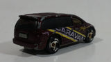 1998 Hot Wheels First Editions Dodge Caravan Van Dark Red Burgundy Die Cast Toy Car Vehicle