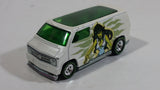 2017 Hot Wheels Pop Culture: Women of Marvel She-Hulk Custom '77 Dodge Van White Die Cast Toy Car Vehicle