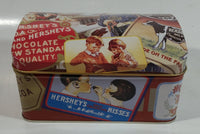 1999 Hershey's Milk Chocolate Kisses Advertising Tin Metal Hinged Container