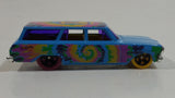 2012 Hot Wheels HW Art Cars '64 Chevy Nova Station Wagon Gloss Blue Die Cast Toy Car Vehicle