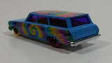 2012 Hot Wheels HW Art Cars '64 Chevy Nova Station Wagon Gloss Blue Die Cast Toy Car Vehicle