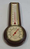 Vintage Wood Texture Plastic Case Thermometer Hygrometer Weather Station Made in U.S.A.