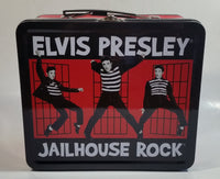 E.P.E. Elvis Presley Jailhouse Rock Red and Black Tin Metal Lunch Box