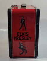 E.P.E. Elvis Presley Jailhouse Rock Red and Black Tin Metal Lunch Box