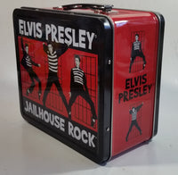 E.P.E. Elvis Presley Jailhouse Rock Red and Black Tin Metal Lunch Box