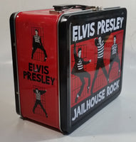 E.P.E. Elvis Presley Jailhouse Rock Red and Black Tin Metal Lunch Box