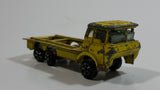 Vintage Unknown Brand Yellow Truck Die Cast Toy Car Vehicle