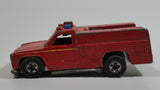 1978 Hot Wheels Emergency Squad Rescue Ranger Red Fire Truck Die Cast Toy Car Vehicle - BW - Blue Lights - Hong Kong